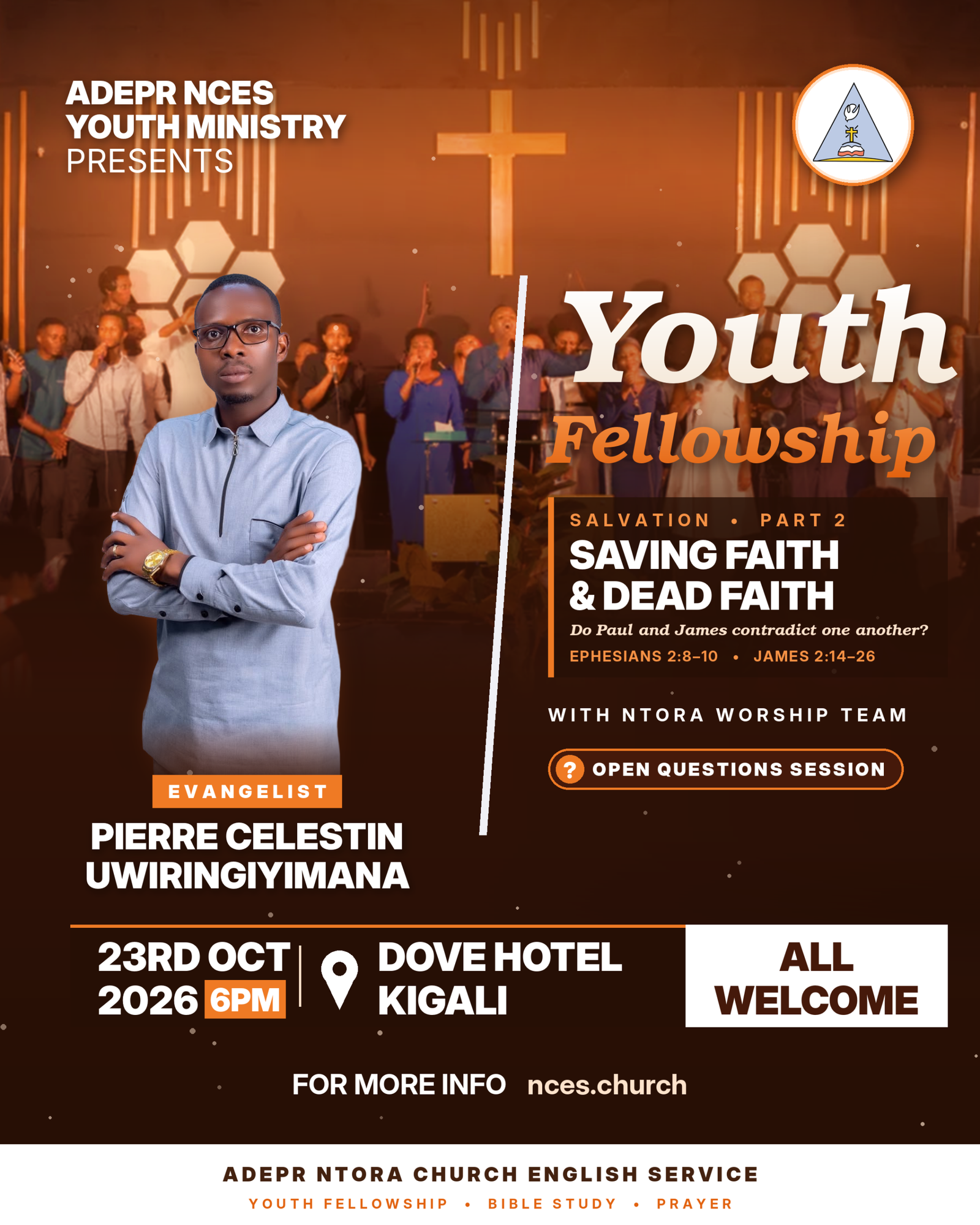Youth Fellowship: Salvation Part 2, Saving Faith & Dead Faith flyer